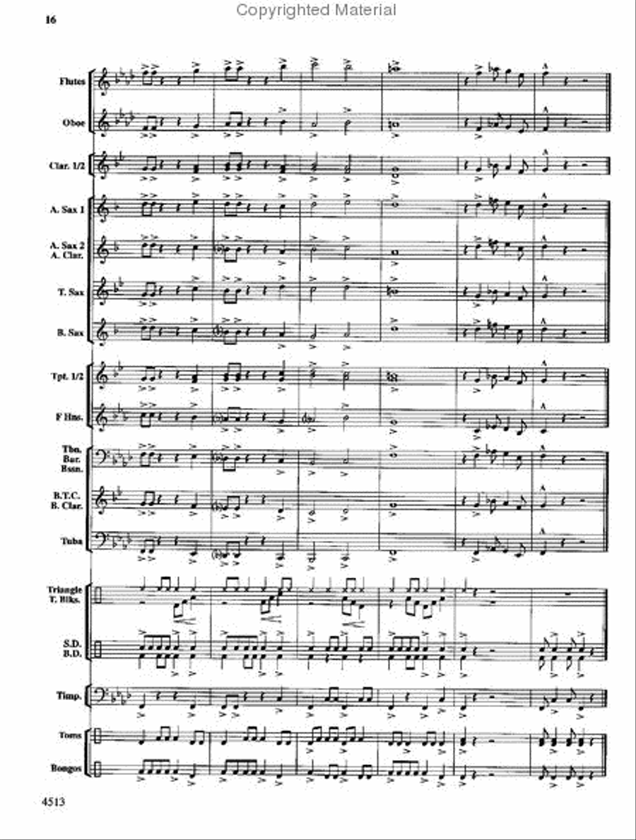 The Invincible Warrior Concert Band scores gallery preview page 15