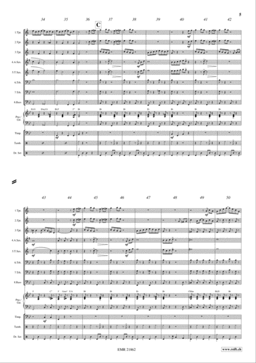 The Entertainer Saxophone scores gallery preview page 5