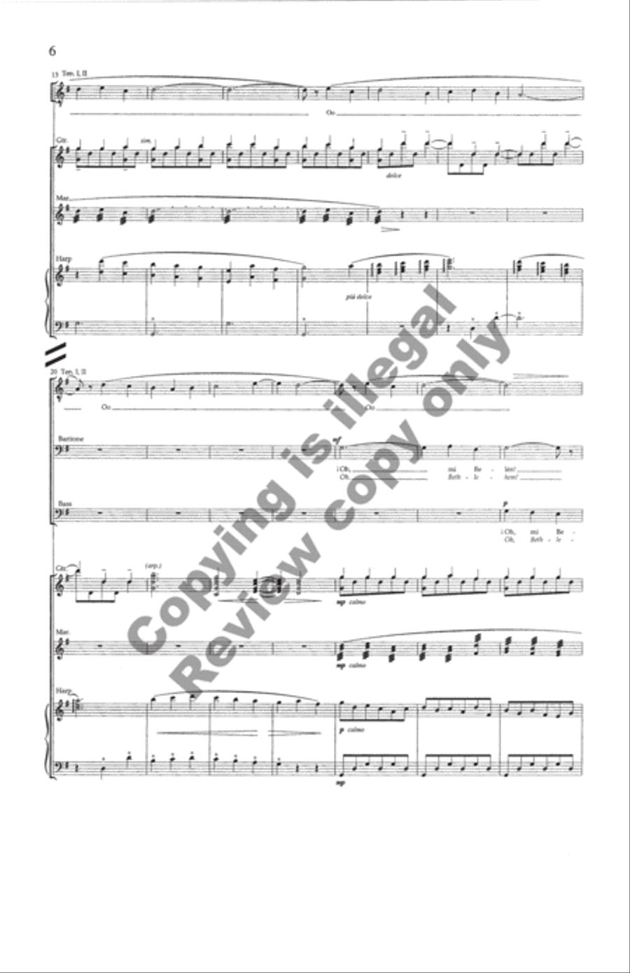 Carols and Lullabies (Full Score) Choir scores gallery preview page 4