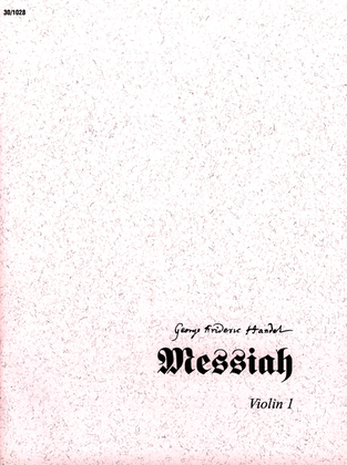 Book cover for Messiah - Violin I