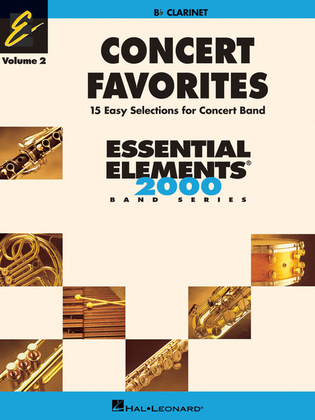 Book cover for Concert Favorites Vol. 2 – Clarinet