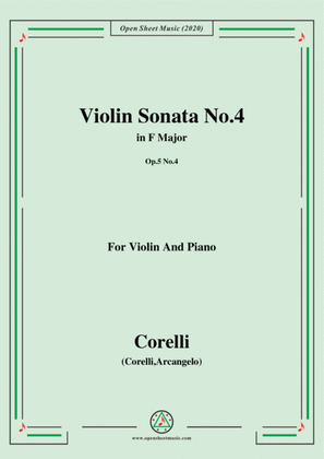Corelli-Violin Sonata No.4 in F Major,Op.5 No.4,for Vioin&Piano