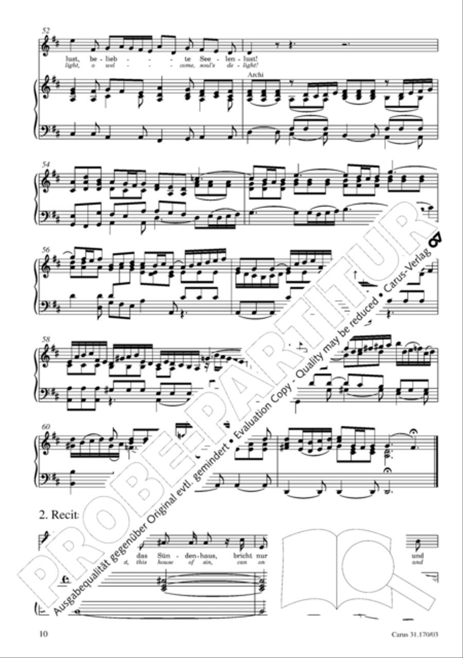 O blessed rest, o welcome heart's delight (Vergnugte Ruh, beliebte Seelenlust) Flute scores gallery preview page 11
