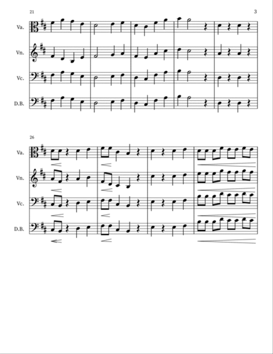 Wooden Flute String Orchestra scores gallery preview page 3