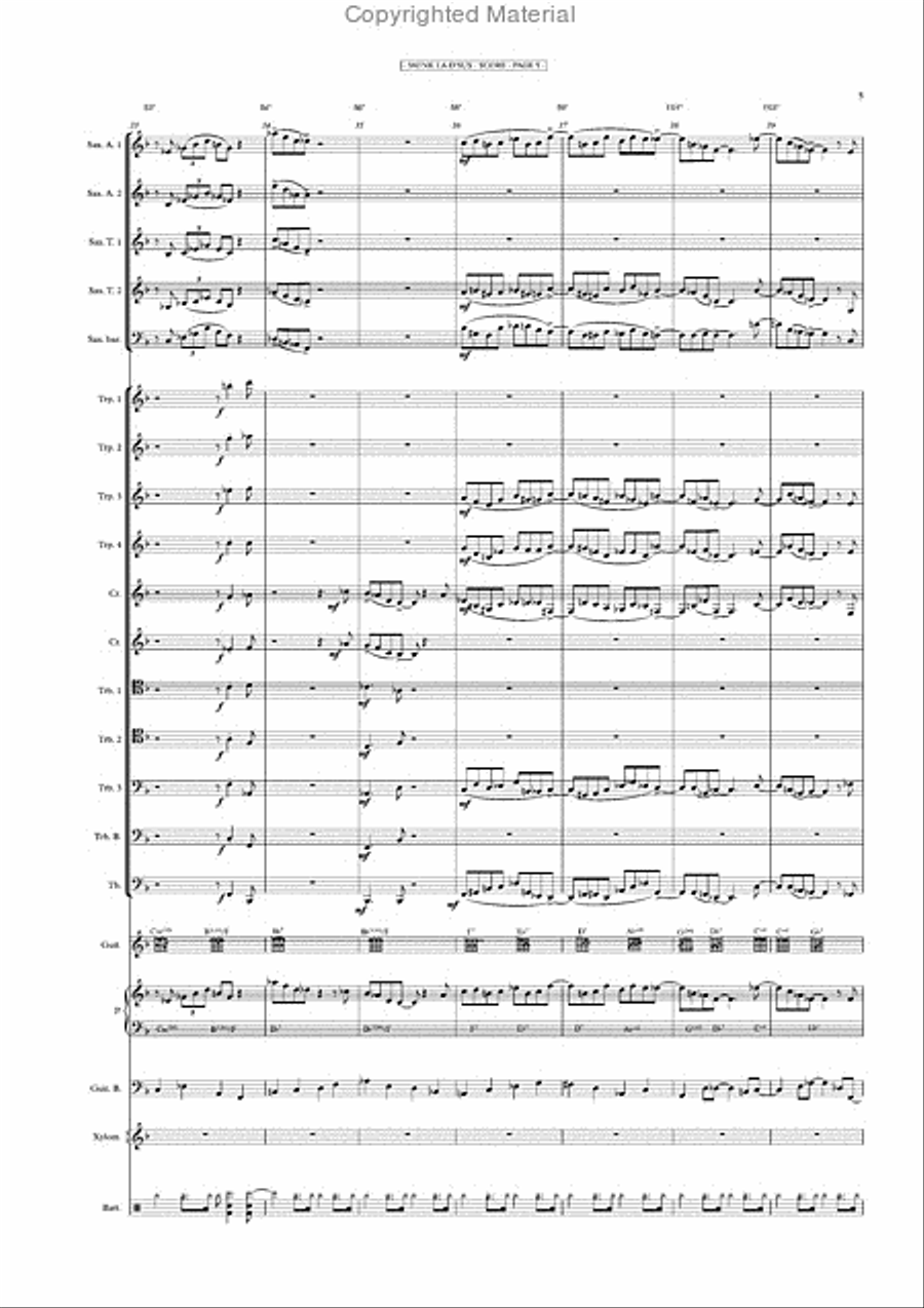 MONK LA D'US Big Band & Piano Jazz Ensemble scores gallery preview page 6