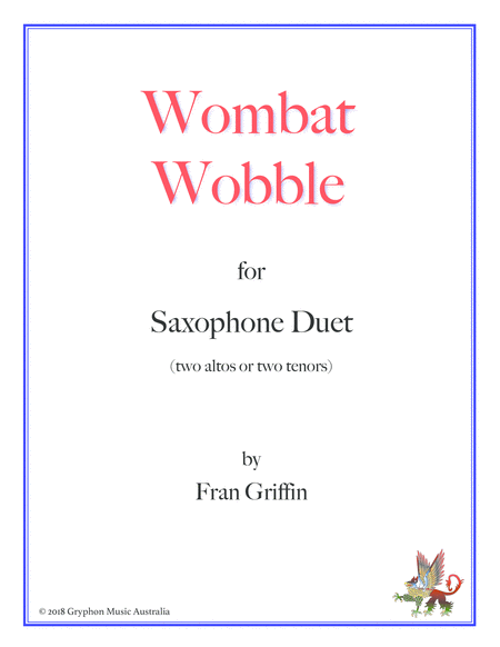 Wombat Wobble for sax duet image number null