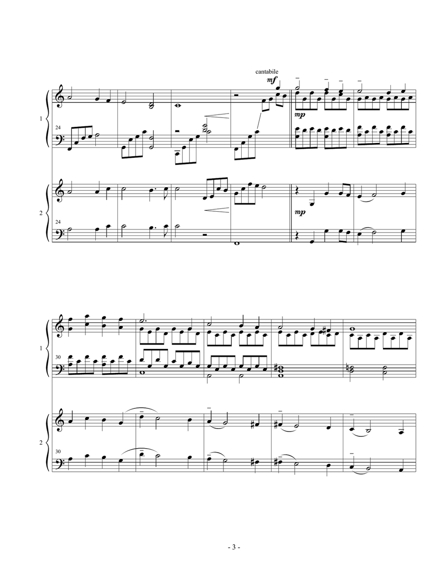 It Is Well with My Soul (When Peace Like a River) - Duo Piano Piano Duet scores gallery preview page 3