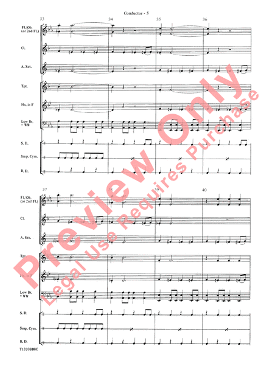 Batman Theme (from the Original TV Series) Concert Band scores gallery preview page 7