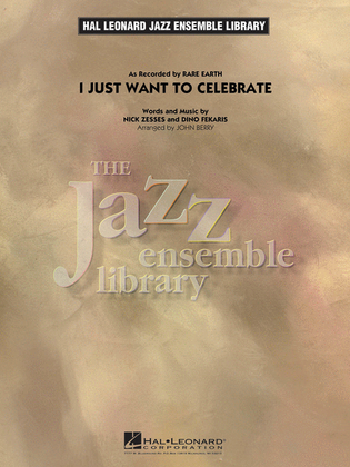 Book cover for I JUST WANT TO CELEBRATE