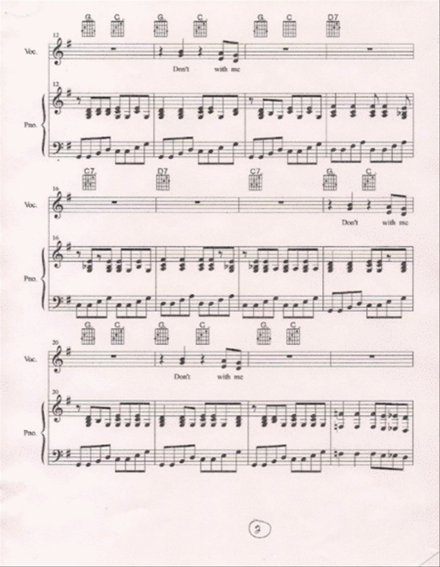 Don't Fuss With Me Don't Fuss With Me Piano, Vocal, Guitar scores gallery preview page 2