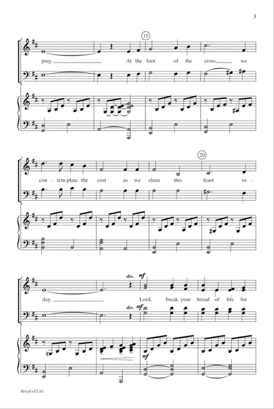 Bread of Life 4-Part scores gallery preview page 4