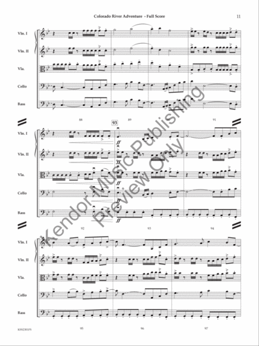 Colorado River Adventure Colorado River Adventure String Orchestra scores gallery preview page 12