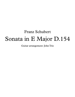 Sonata in D major - D.154