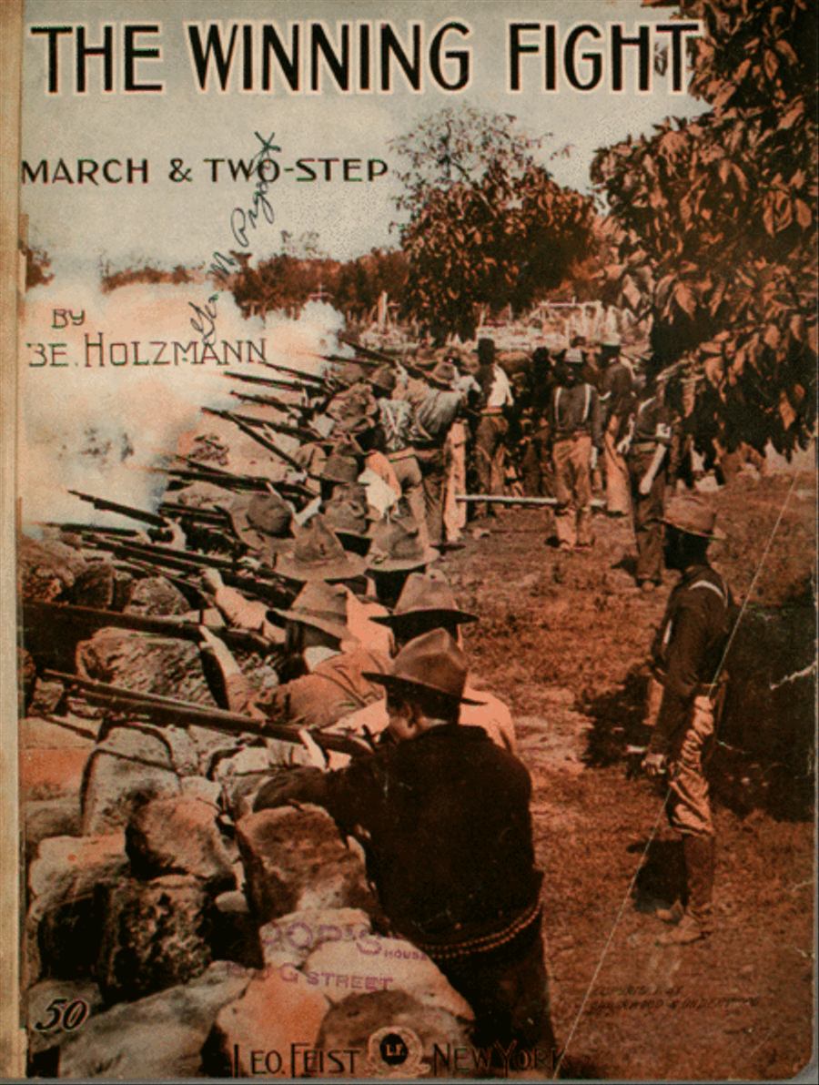 The Winning Fight. March & Two-Step Piano Solo scores gallery preview page 1