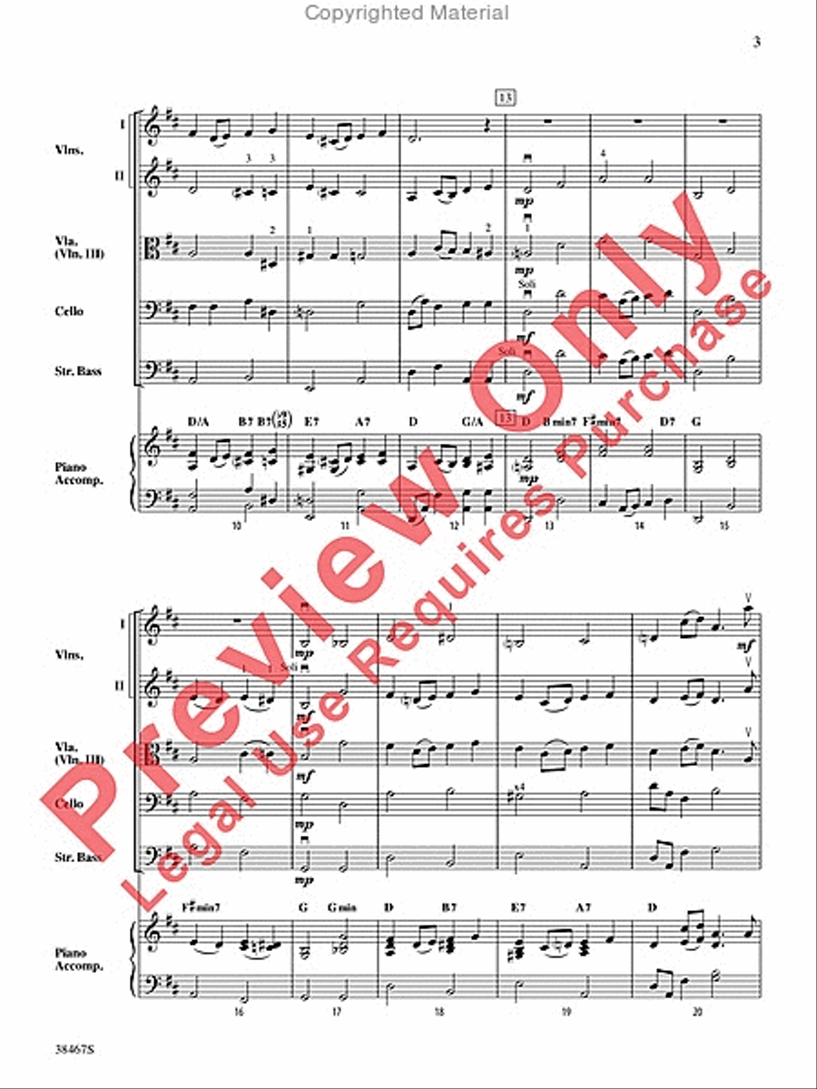 Over the Rainbow (from The Wizard of Oz) String Orchestra scores gallery preview page 4