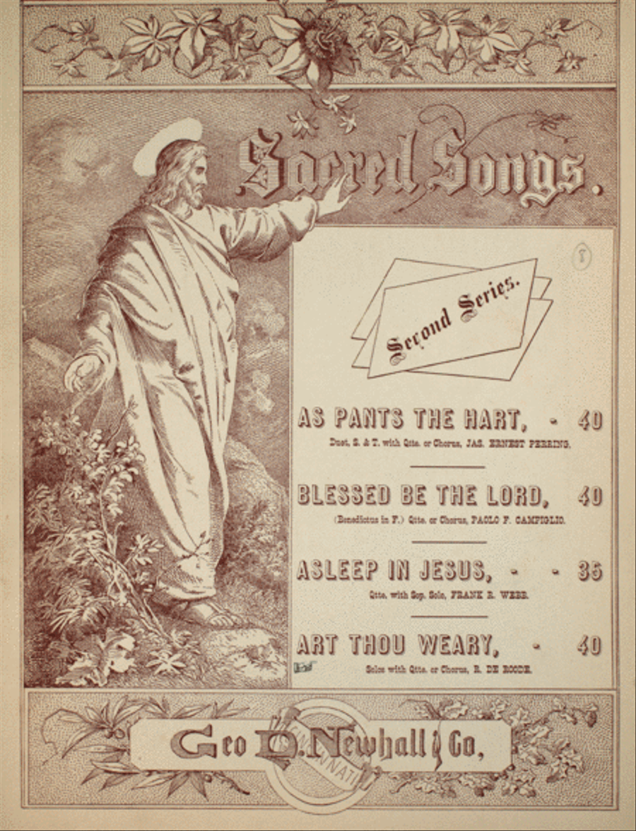 Art Thou Weary. Solo and Quartette 4-Part scores gallery preview page 1