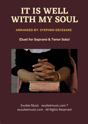 Book cover for It Is Well With My Soul (Duet for Soprano and Tenor Solo)