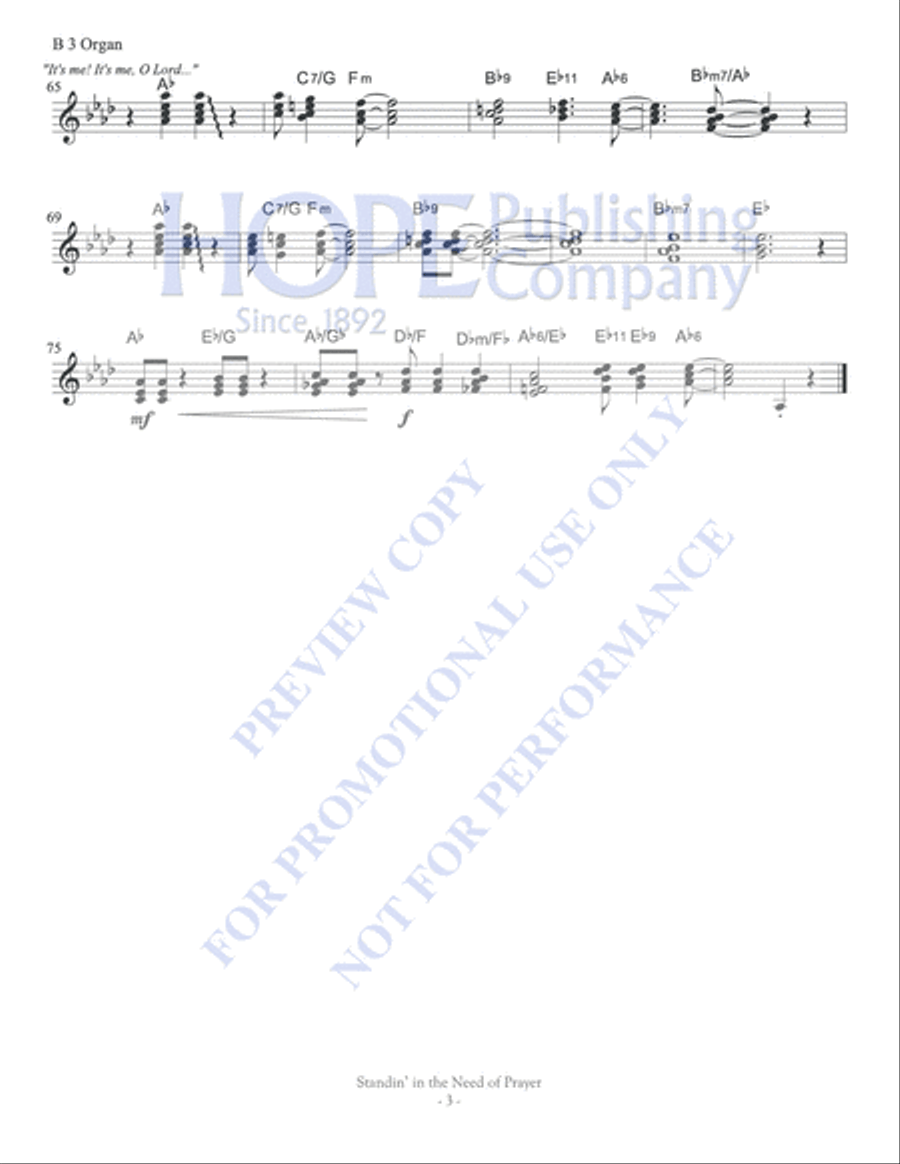 Standin' in the Need of Prayer Choir scores gallery preview page 12