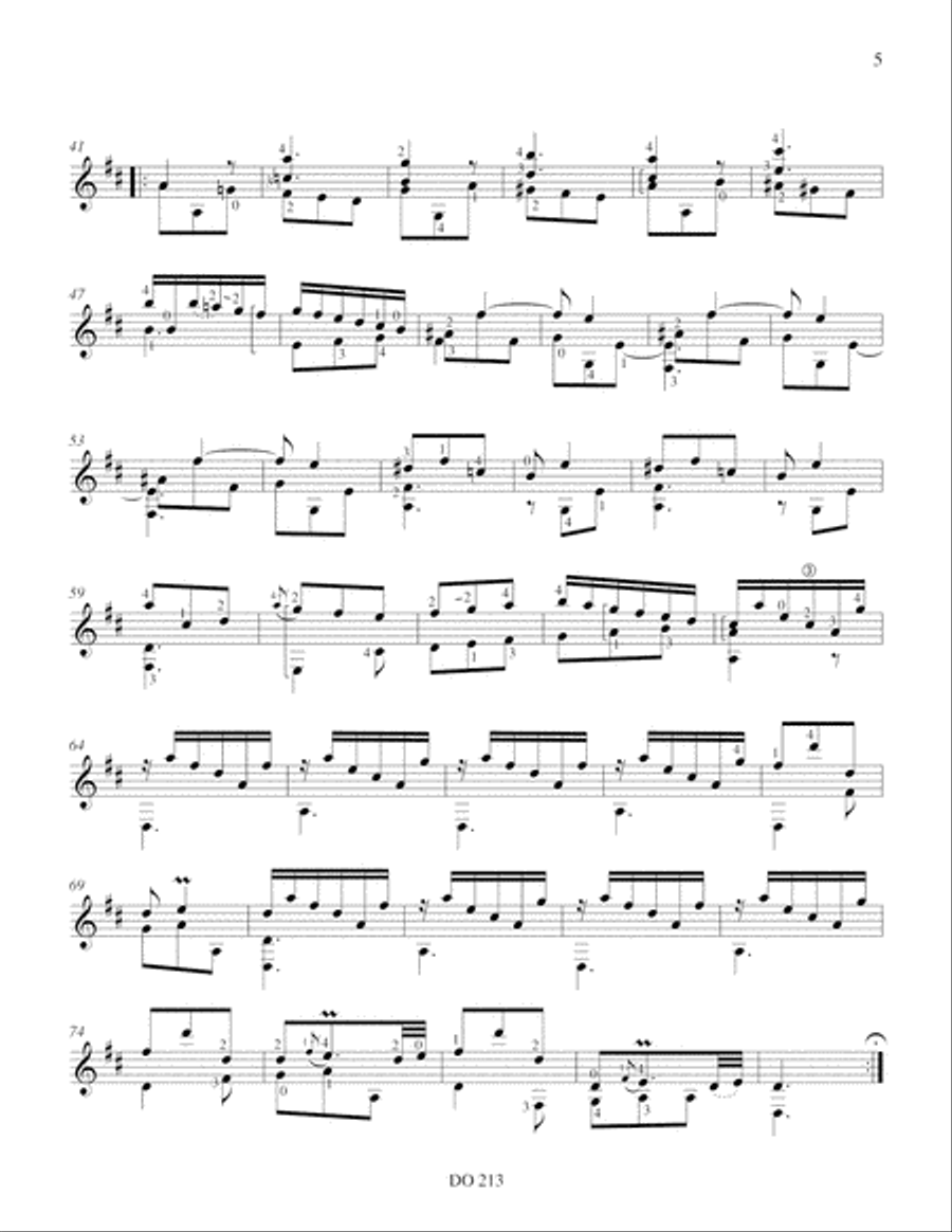 Six Sonates Six Sonates Classical Guitar scores gallery preview page 5