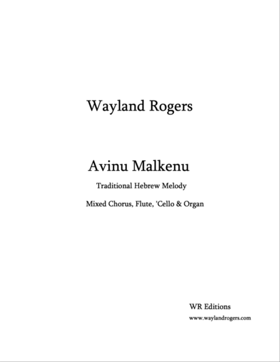 Avenu Malkenu Choir scores gallery preview page 1