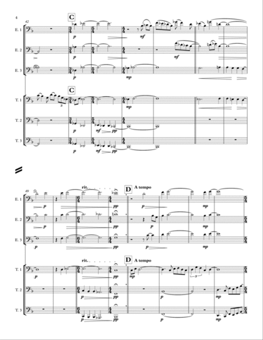 Firm Land for Tubas and Euphoniums Brass Duet scores gallery preview page 4
