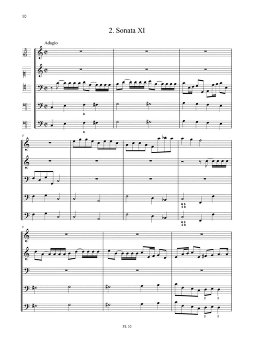 2 Sonate a Tre from "Plectrum musicum" Op. 4 (Frankfurt 1662) for Violin, Treble Recorder (Viola da Braccio), Viola da Gamba and Basso Continuo