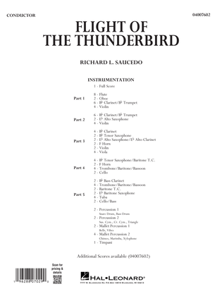Flight Of The Thunderbird - Conductor Score (Full Score)