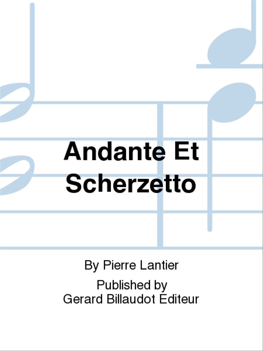 Andante Et Scherzetto Andante Et Scherzetto Saxophone Quartet scores gallery preview page 1