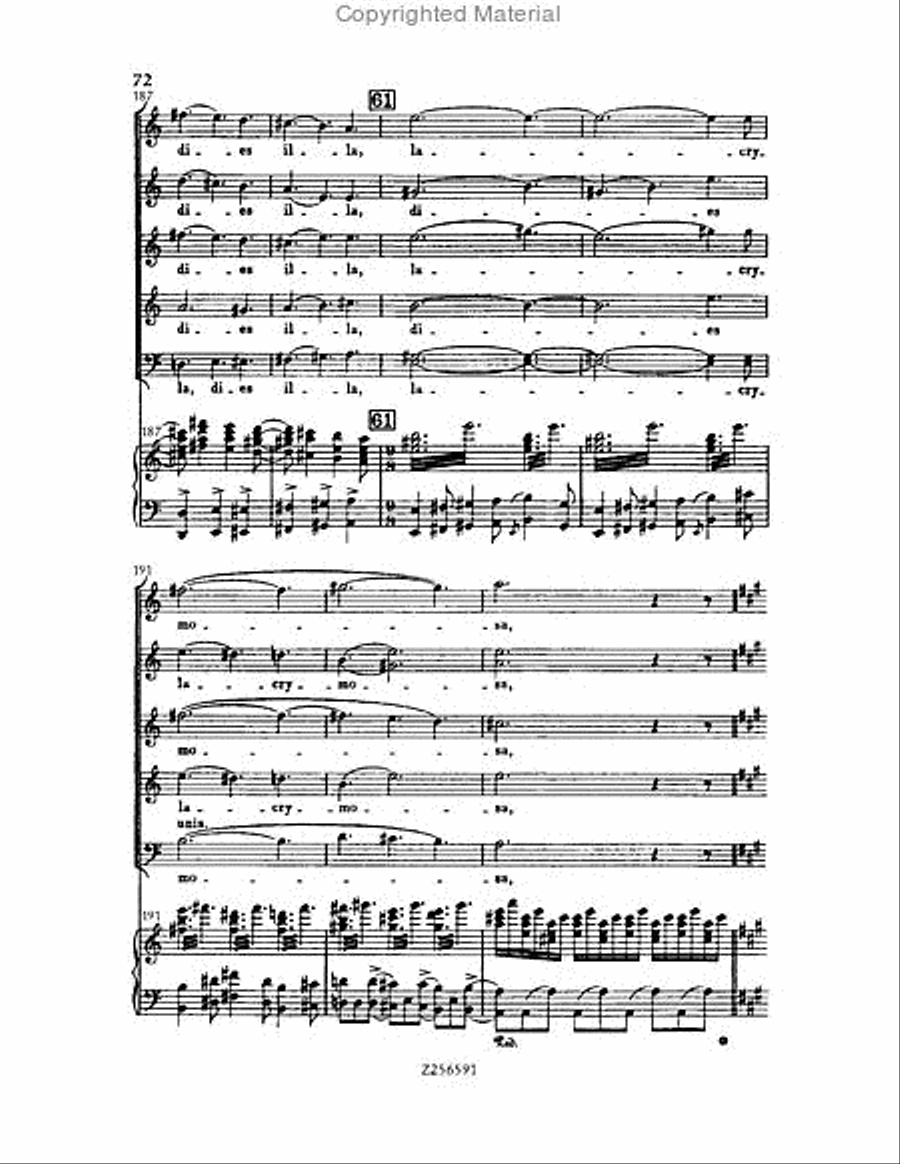 Grande Messe du Morts, H 75 Choir scores gallery preview page 72