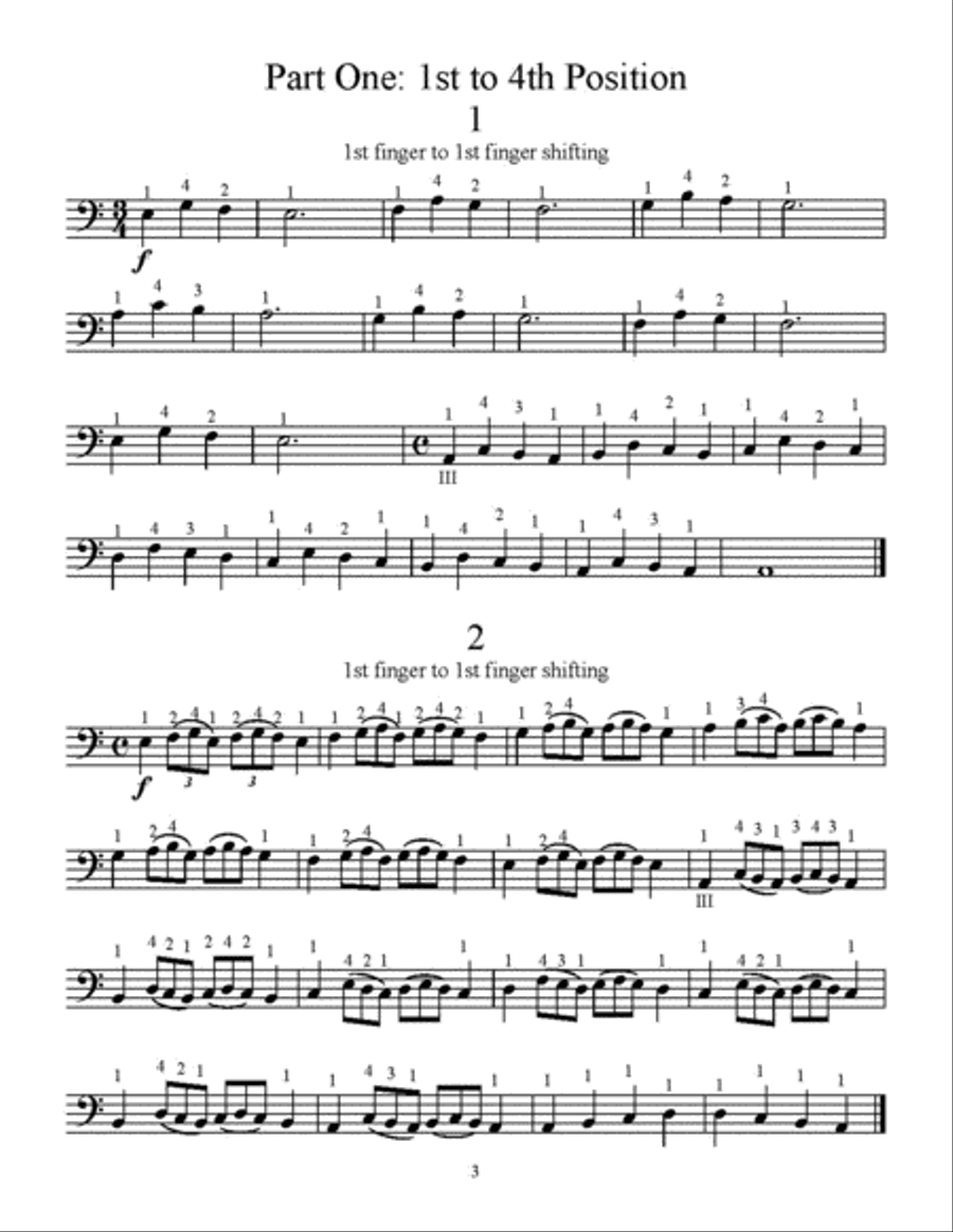 Serial Shifting; Exercises for the Cello Cello scores gallery preview page 2