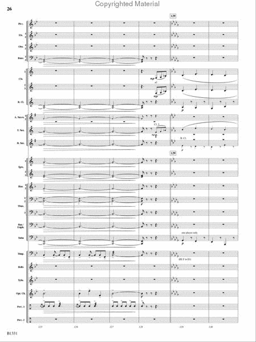March Jubiloso Concert Band scores gallery preview page 24