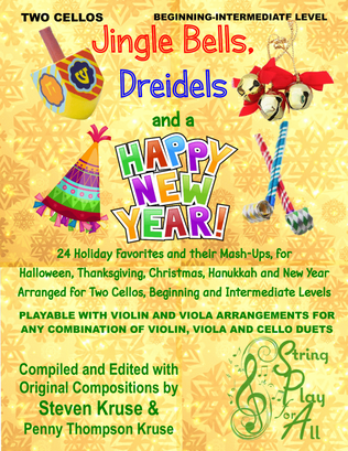 Jingle Bells, Dreidels and a Happy New Year for Two Cellos