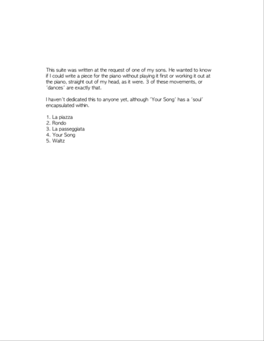 La piazza La piazza Piano Solo scores gallery preview page 2