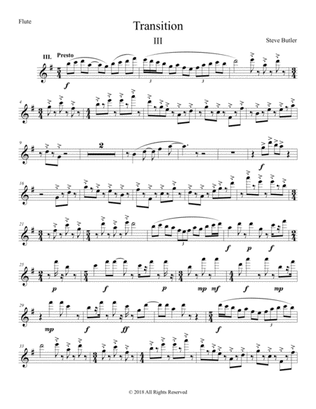Transition III Part: Flute