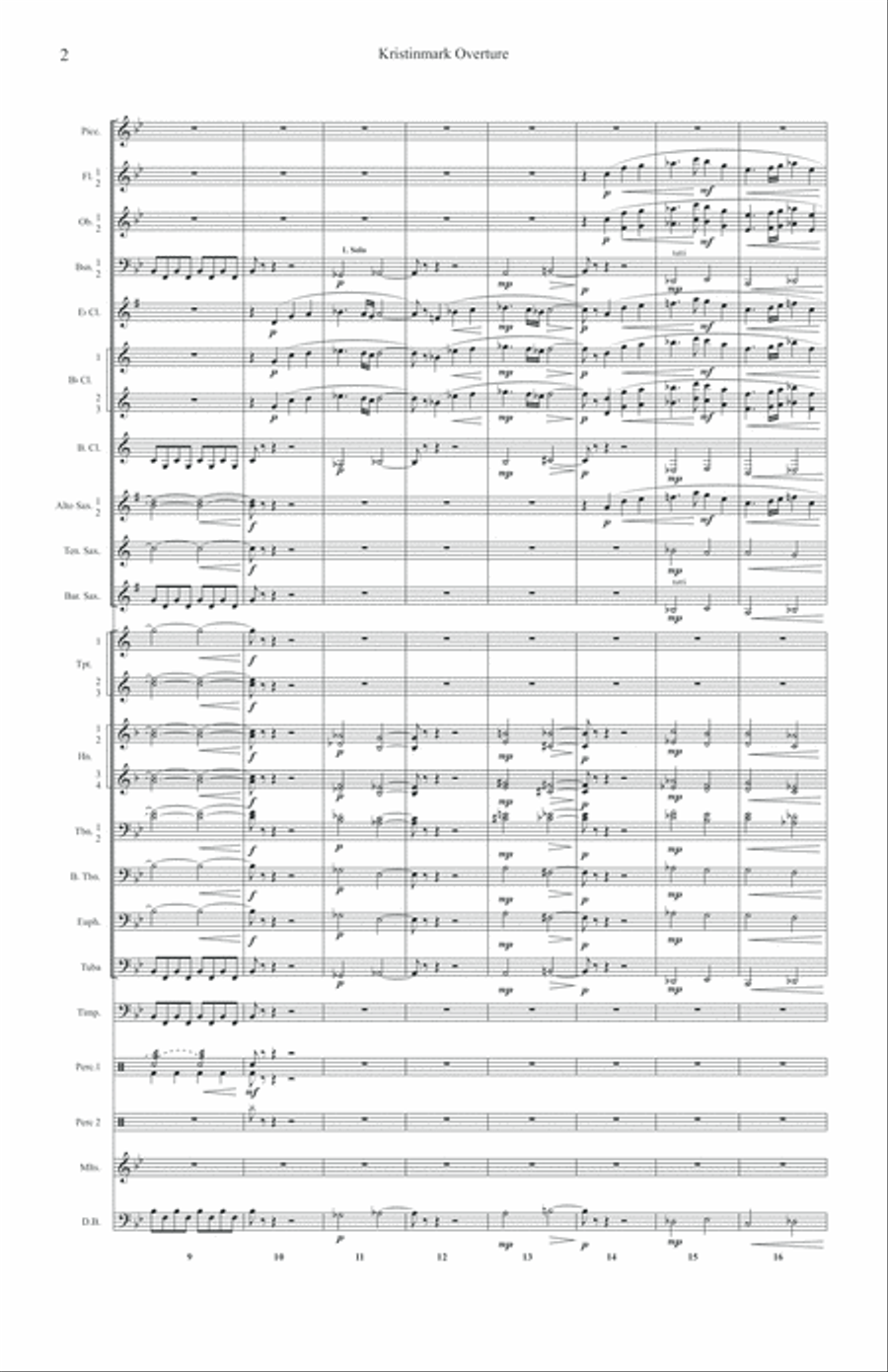 Kristinmark Overture for Concert Band Concert Band scores gallery preview page 6