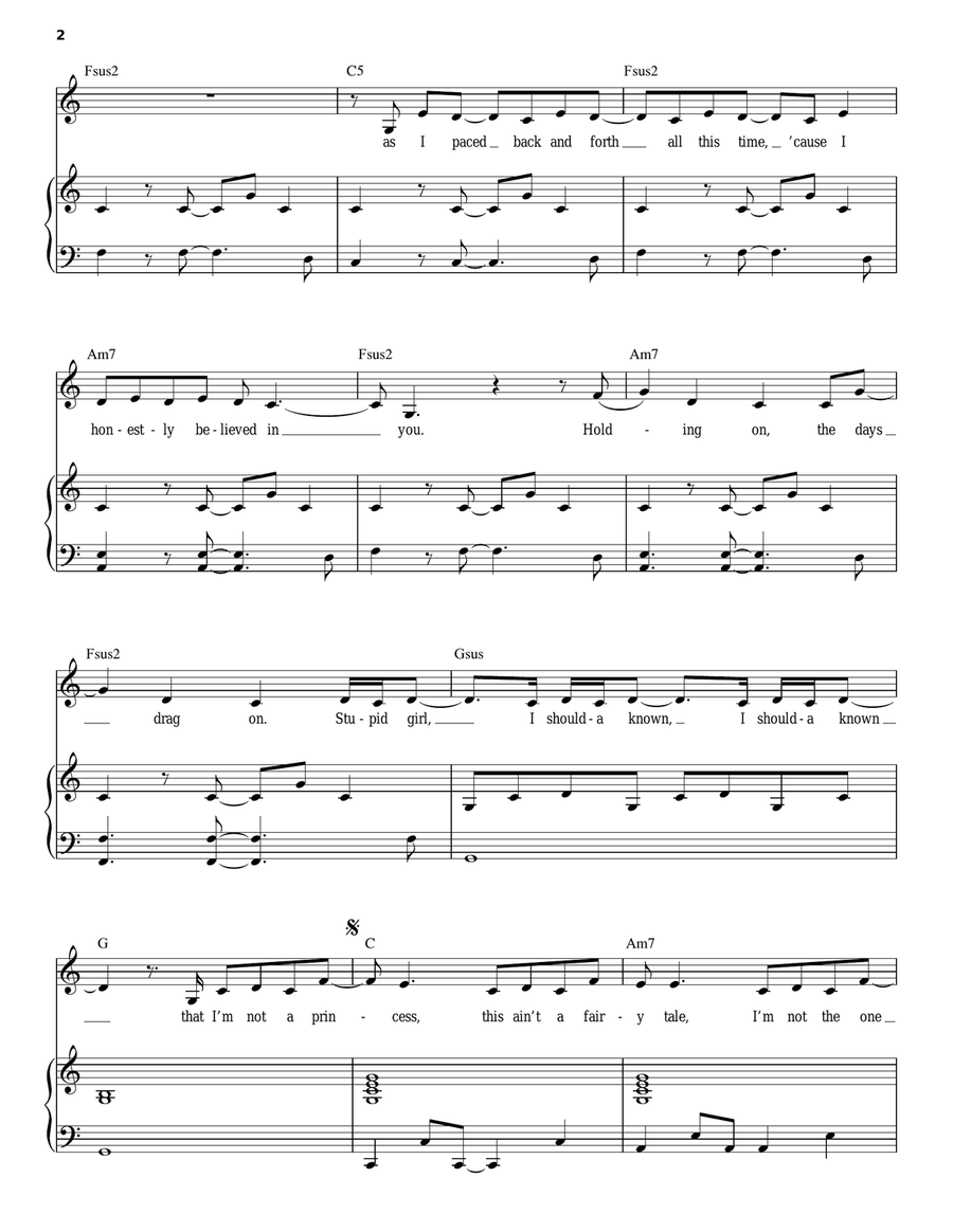 White Horse White Horse Piano, Vocal scores gallery preview page 2