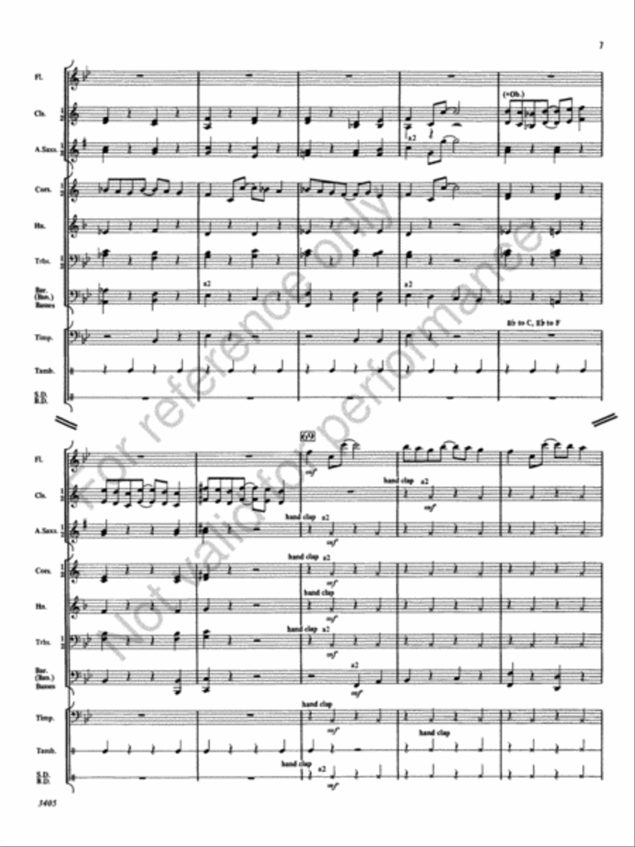 Flutissimo Concert Band scores gallery preview page 10