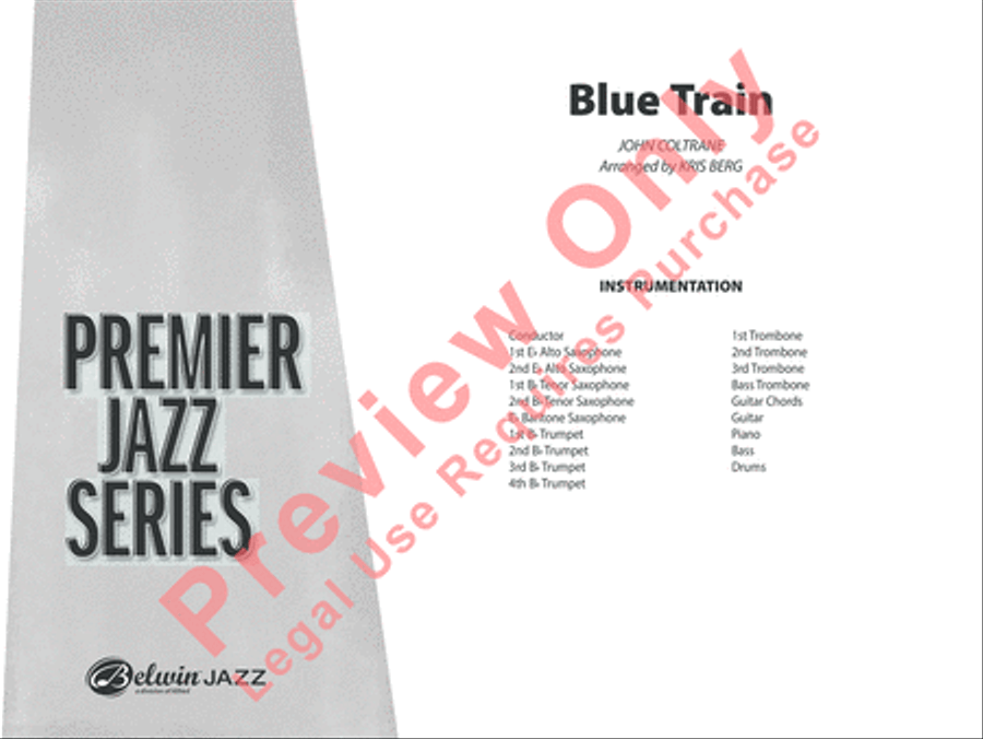 Blue Train Jazz Ensemble scores gallery preview page 2