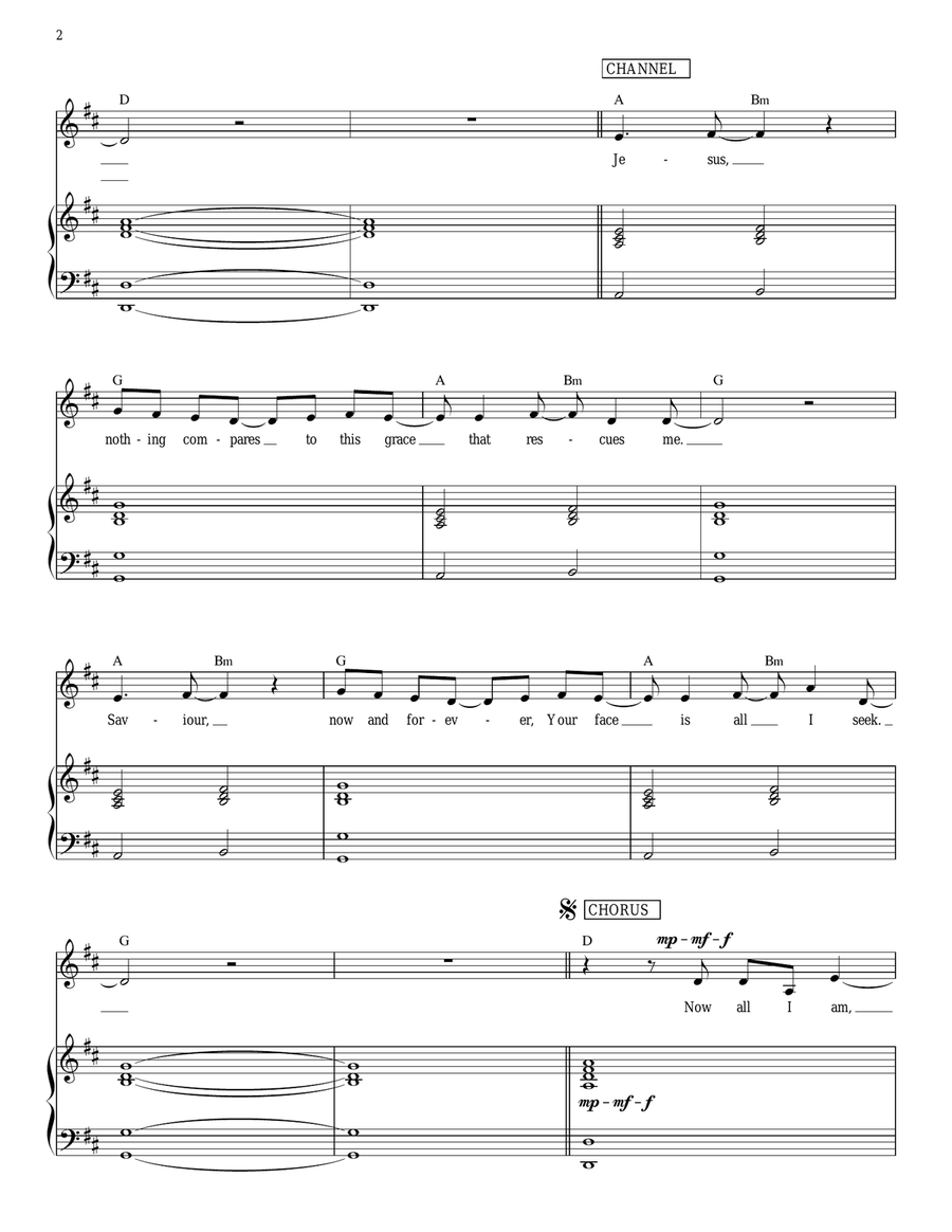 Unending Love Piano, Vocal, Guitar scores gallery preview page 2