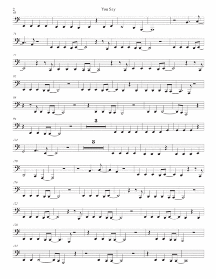 You Say You Say Tuba scores gallery preview page 2