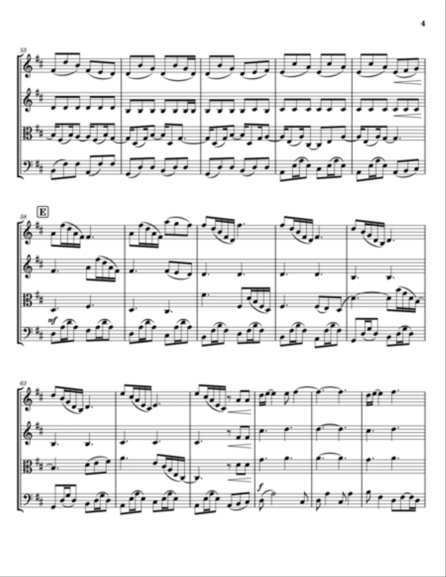 Flightless Bird, American Mouth String Quartet scores gallery preview page 4