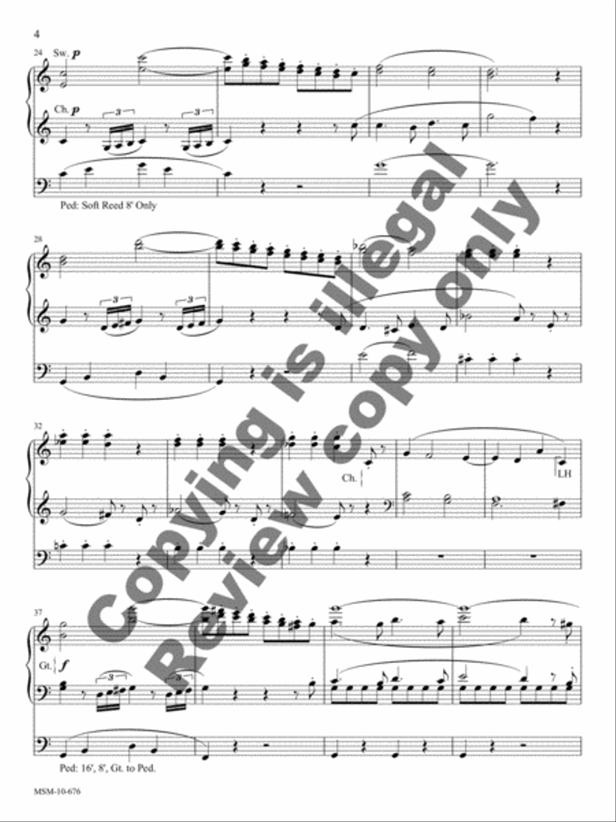 Symphony No. 41 (Jupiter K551) Organ scores gallery preview page 5