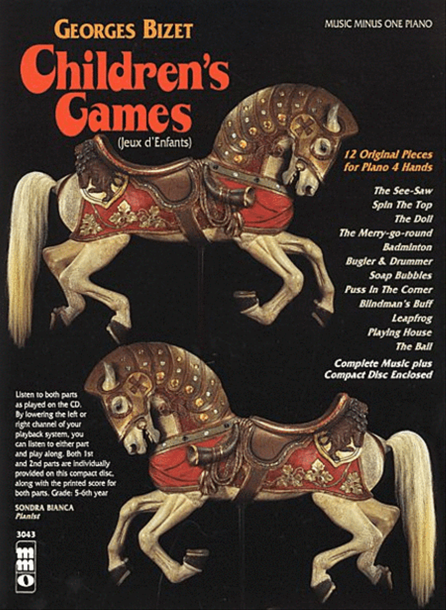 Georges Bizet - Children's Games (Jeux d'Enfants) Piano Duet scores gallery preview page 1