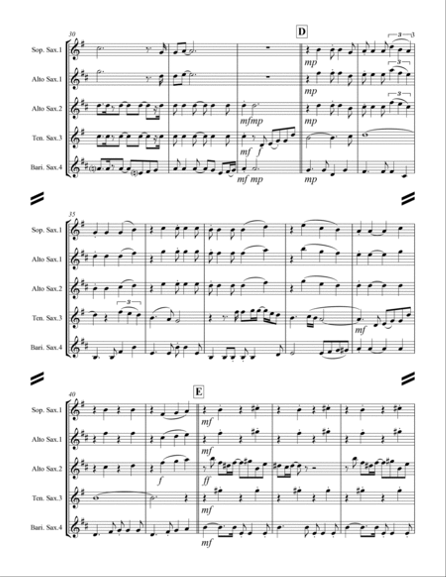 We've Only Just Begun Woodwind Quartet scores gallery preview page 4