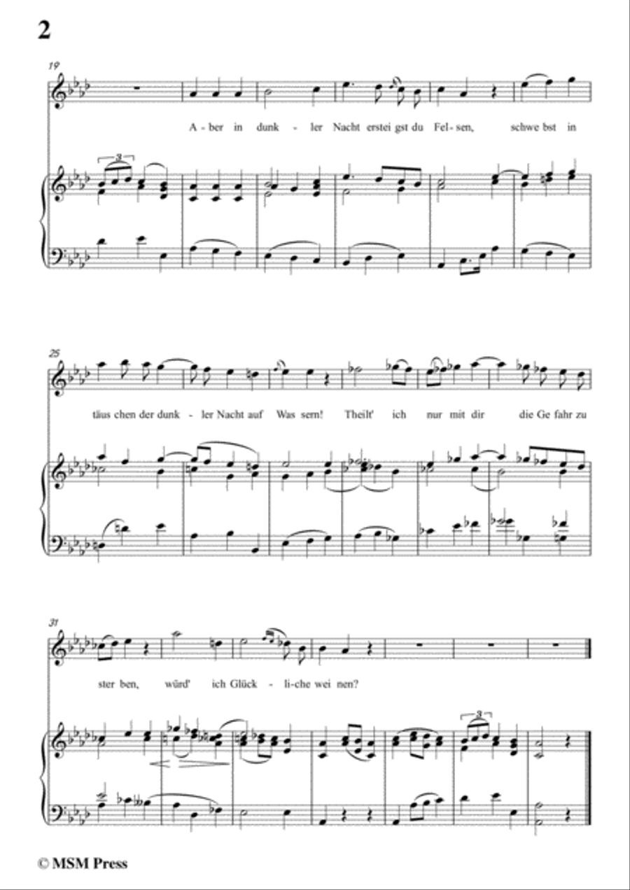 Schubert-Selma und Selmar,in A flat Major,for Voice&Piano Voice scores gallery preview page 4
