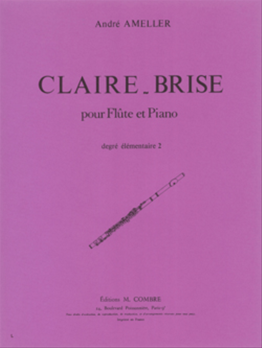 Claire-brise Claire-brise Flute Solo scores gallery preview page 1