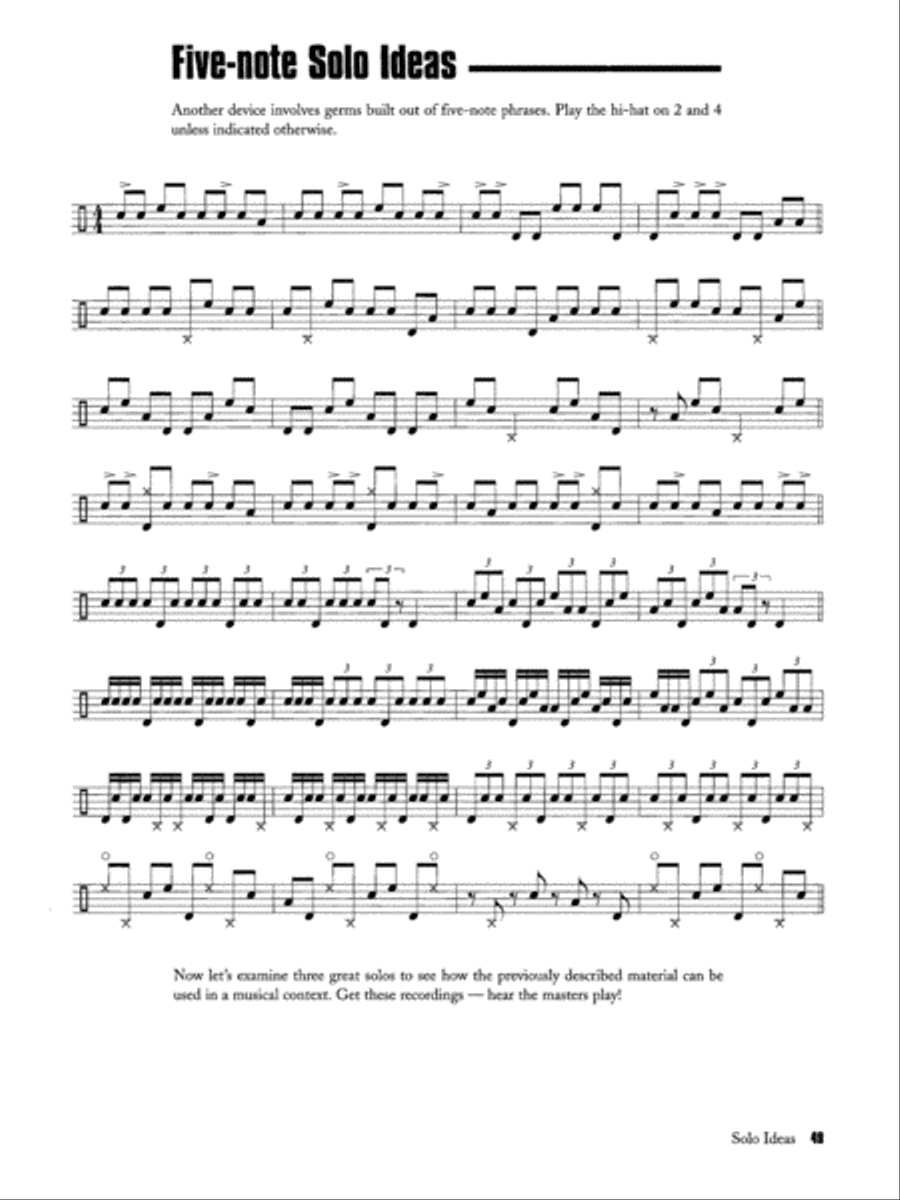 Beyond Bop Drumming Drum Set scores gallery preview page 6