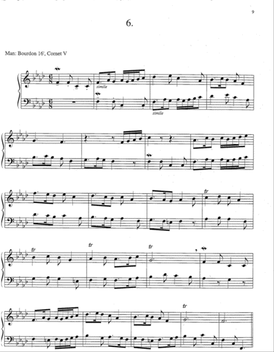 Variations on Come, You Faithful, Raise the Strain Organ scores gallery preview page 5
