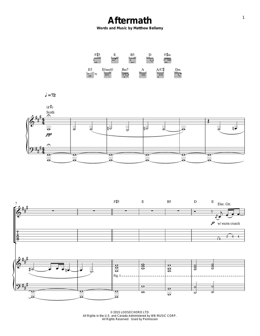 Aftermath Aftermath Acoustic Guitar scores gallery preview page 1