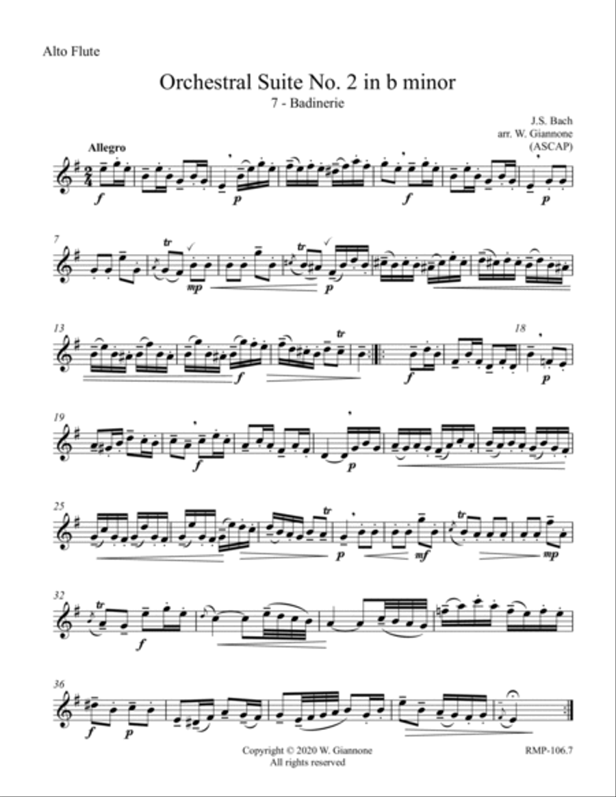 12 Great Flute Encores-alto flute part Flute Solo scores gallery preview page 2